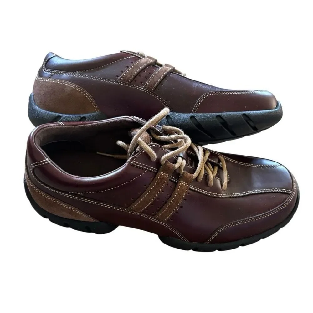 Rockport Colfax Mahogany APM7088E Size 9 M Brown Casual Walking Shoes *Nice*